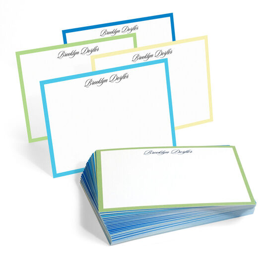 The Mykonos Border Flat Note Cards Collection